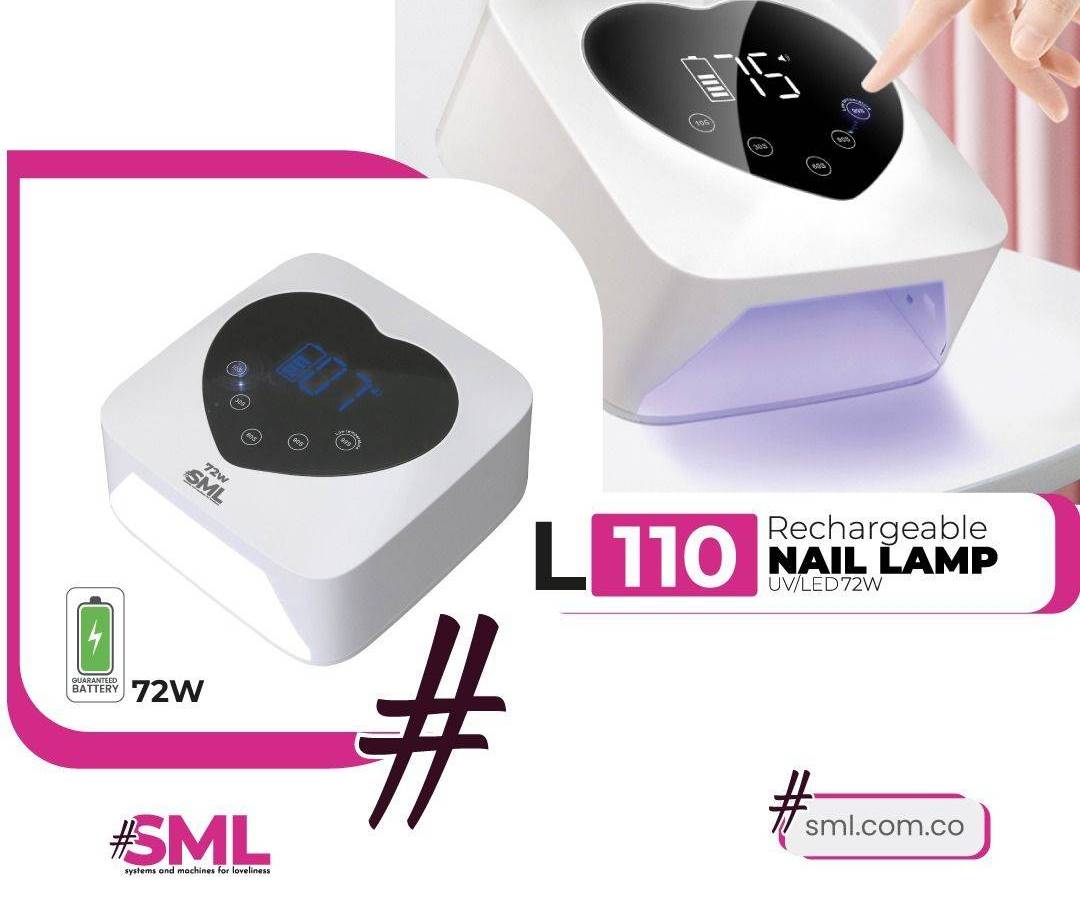Lámpara uñas recargable SML L110 72wts